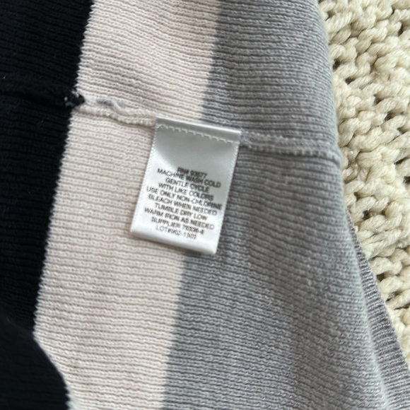 Liz Claiborne Black and Gray Knit Sweater cardigan cotton fabric size 3X - Picture 3 of 5